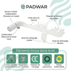 Kit Bidet WC Japonais Complet –  Installation facile en 10 min – Alternative Douchette WC – Hygiénique, Économique & Écologique