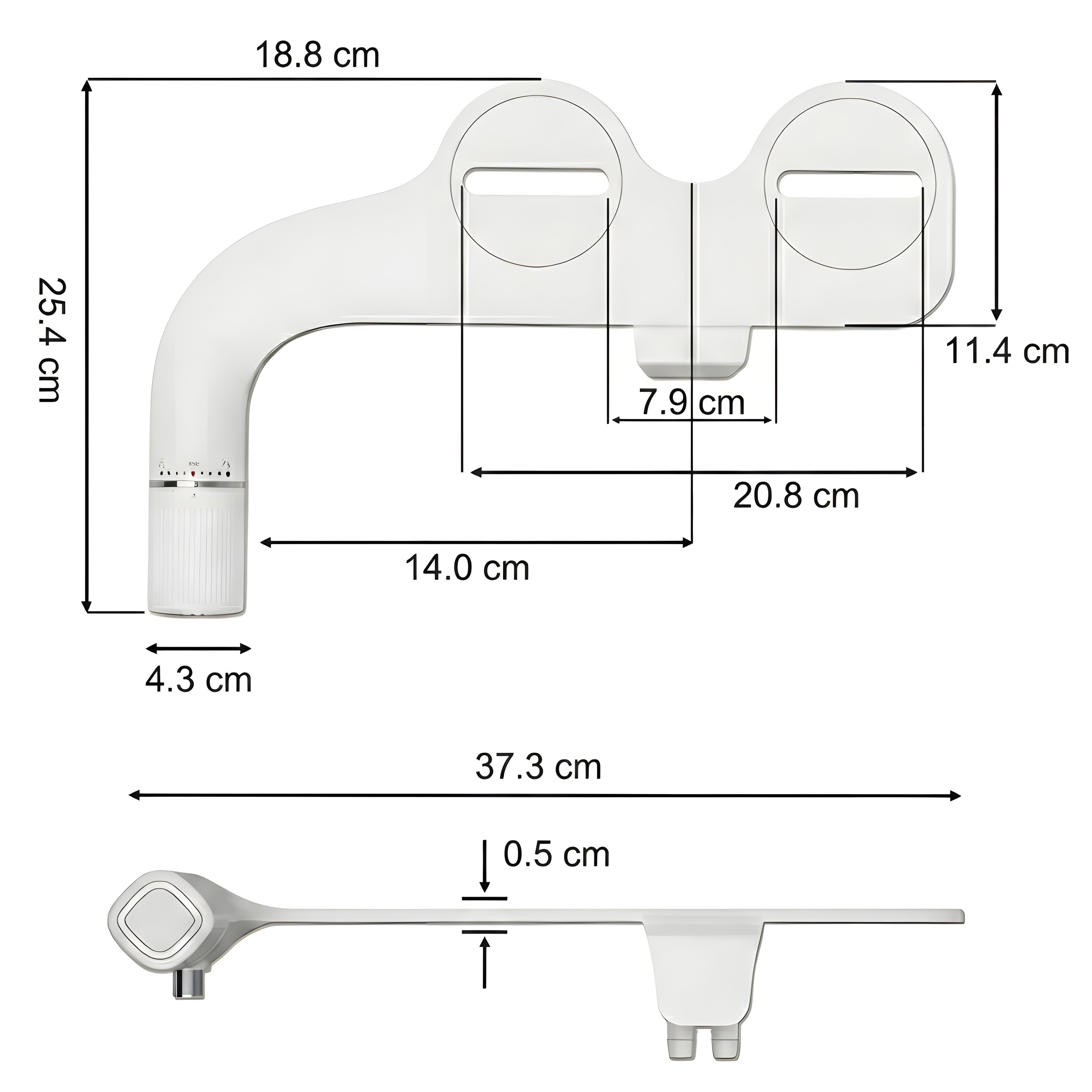 Kit Bidet WC Japonais Complet –  Installation facile en 10 min – Alternative Douchette WC – Hygiénique, Économique & Écologique